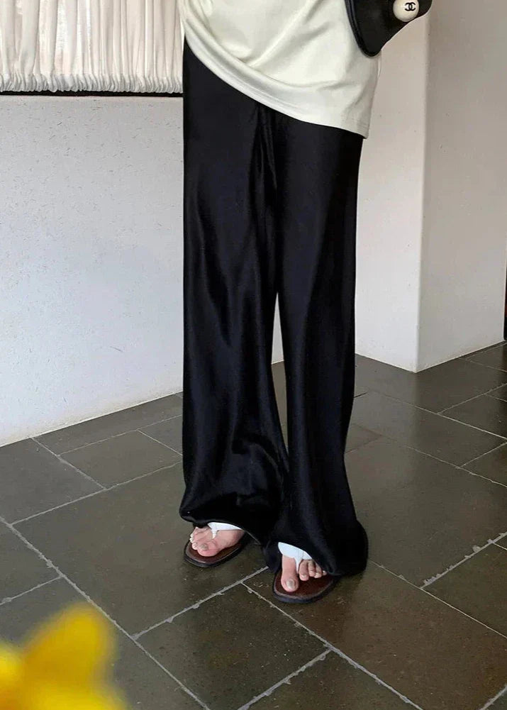 Liliana | Wide Leg Satijnen Look Broek – Elegant & Comfortabel