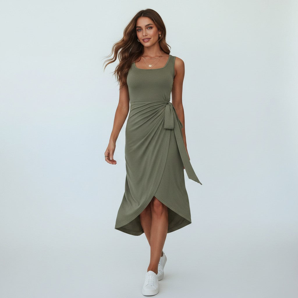 Eline | Zomerse Wikkeljurk Dames - Rekbaar Comfort met Elegante Overslag