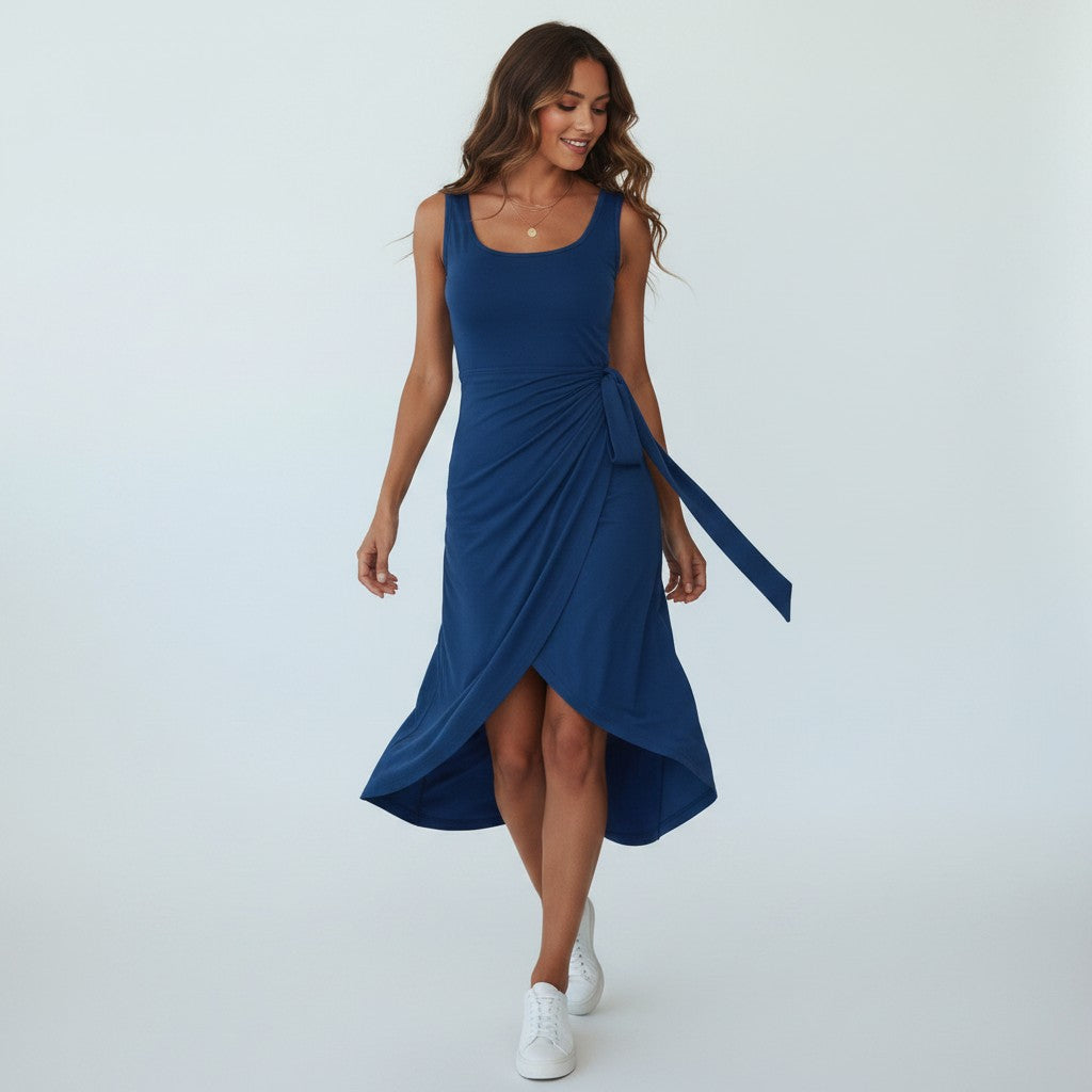 Eline | Zomerse Wikkeljurk Dames - Rekbaar Comfort met Elegante Overslag