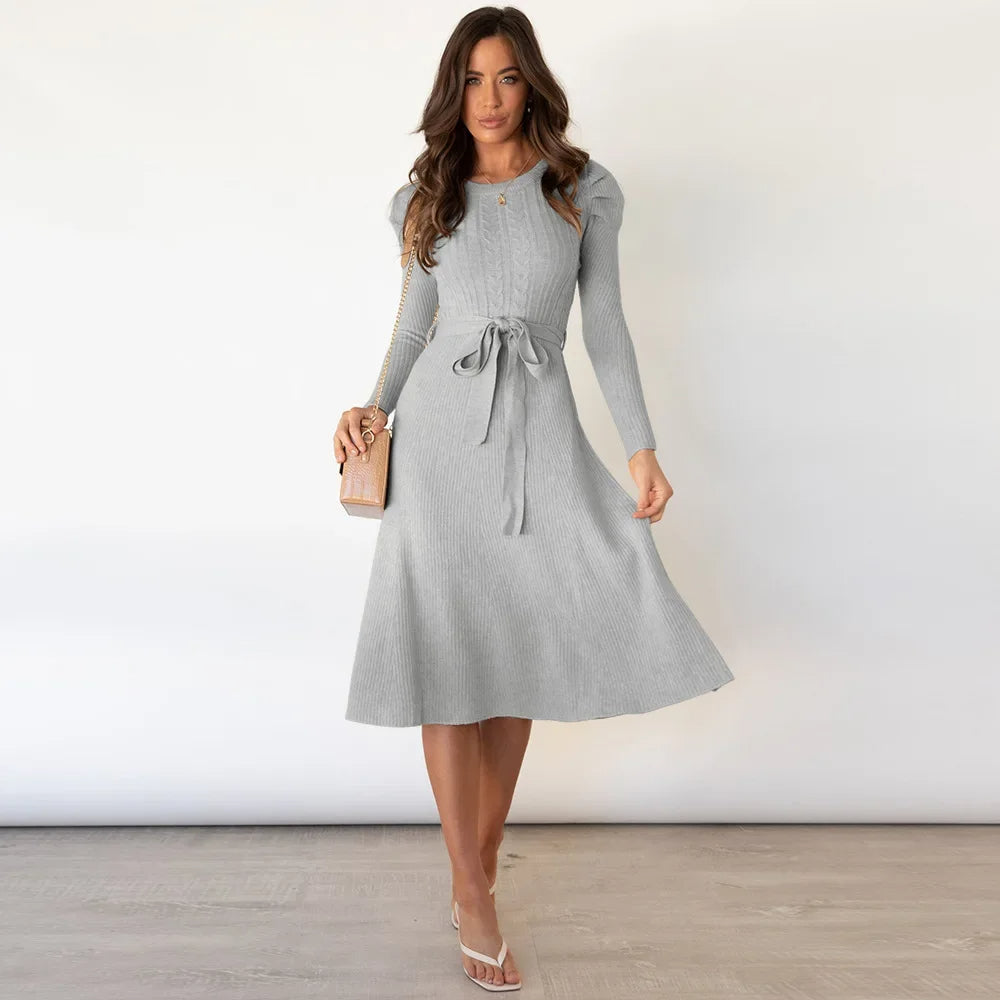 Eloisa | Sweater Jurk Dames - Zachte Stof, Elegante Pasvorm, Midi Model