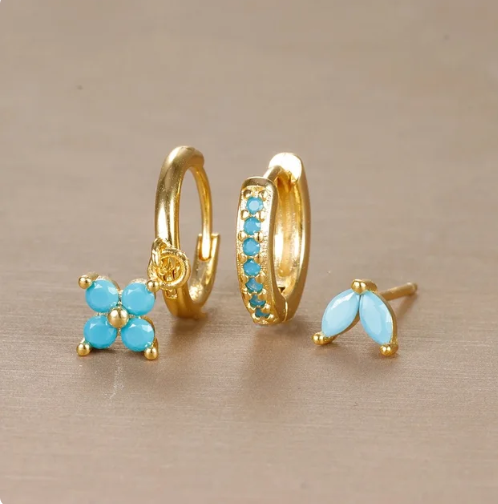 Carolina | Dames oorbellen set met meerdere ringen