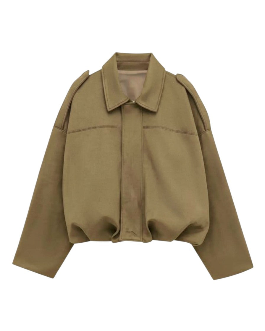 Fabiane | Elegante Suède Leren Jas voor Dames – Trendy & Stijlvol