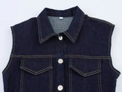 Fleur | Zomerse Mini Jurk - Hoogwaardige Denim, Casual Chic