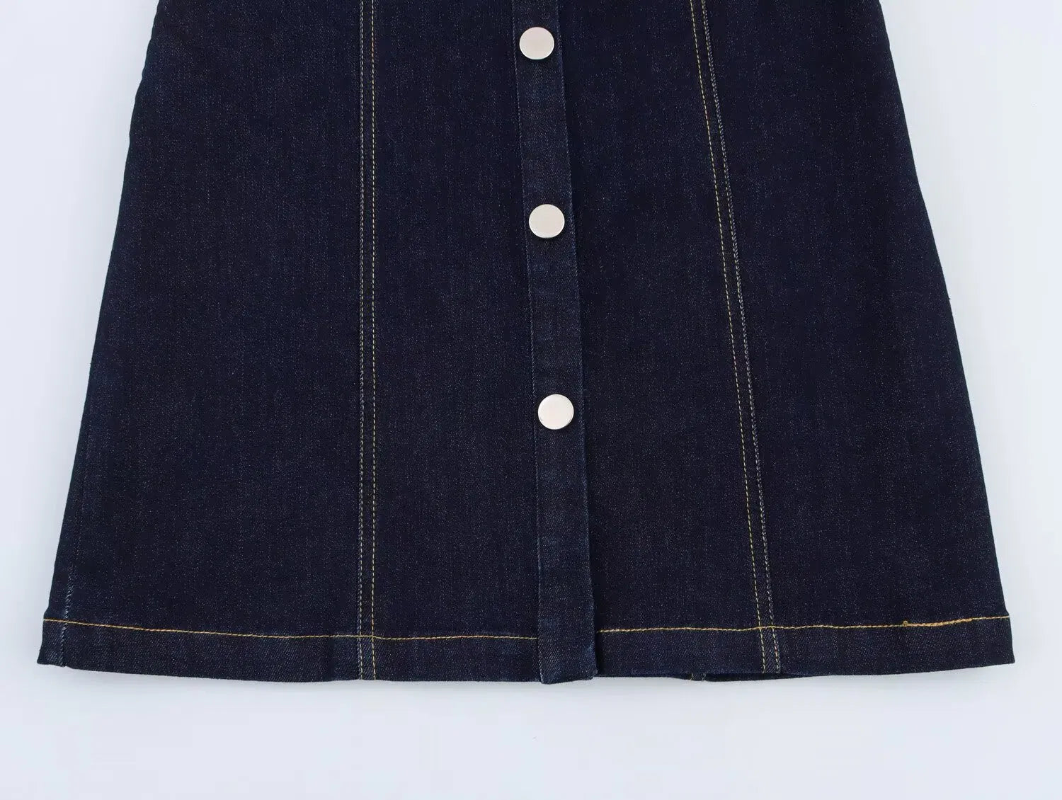Fleur | Zomerse Mini Jurk - Hoogwaardige Denim, Casual Chic