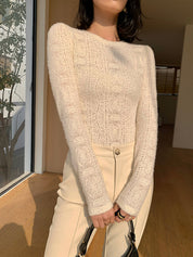 Flora | Crew Neck Top voor Dames - Regular Fit