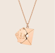 Nula | Love Letter Envelop Ketting - Roestvrij Staal