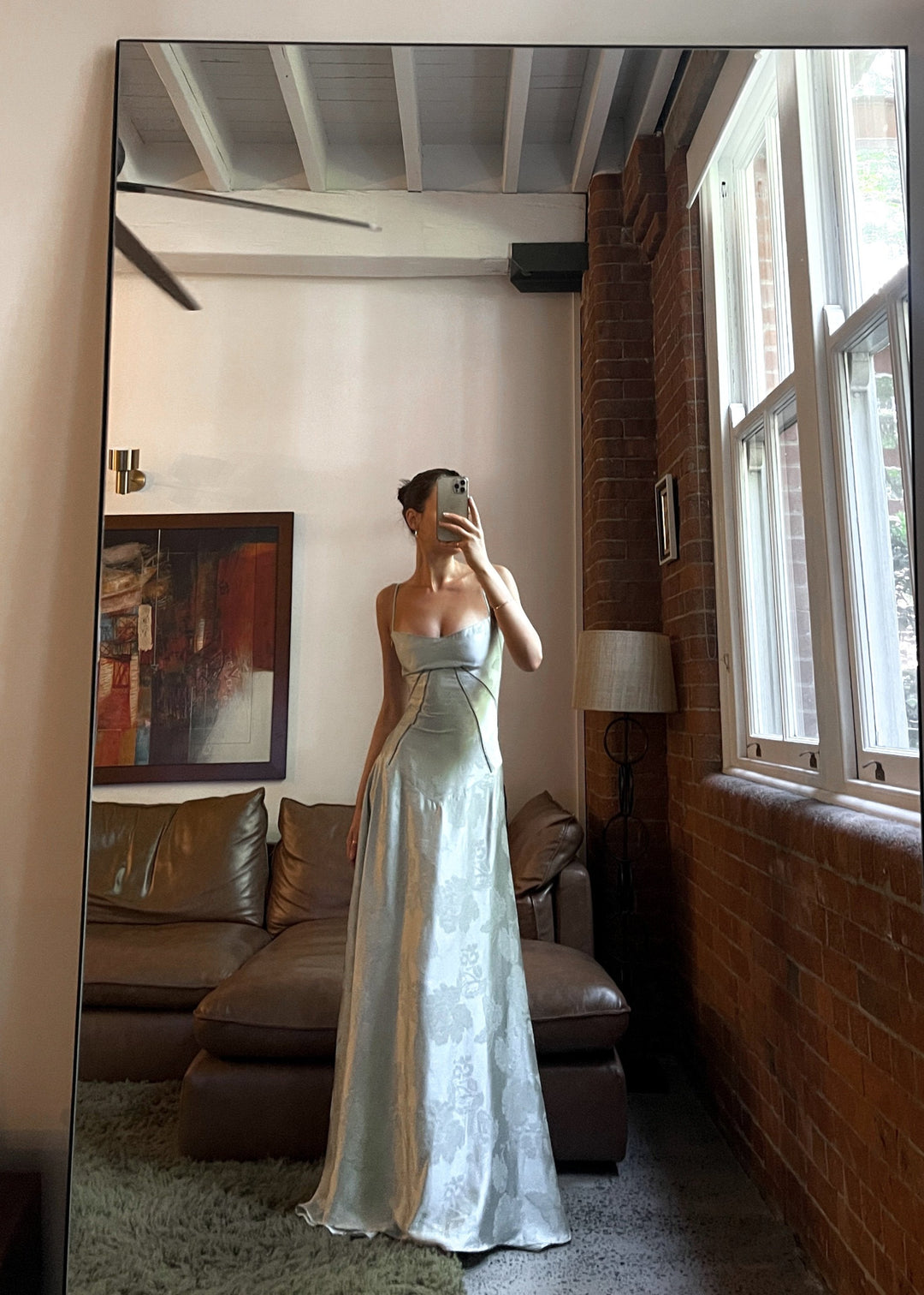 Khalani | Dames maxi jurk met bandjes buste