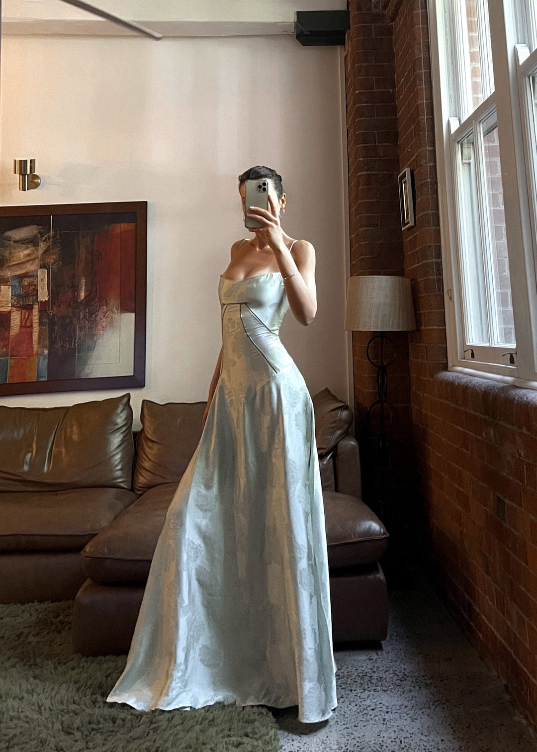 Khalani | Dames maxi jurk met bandjes buste