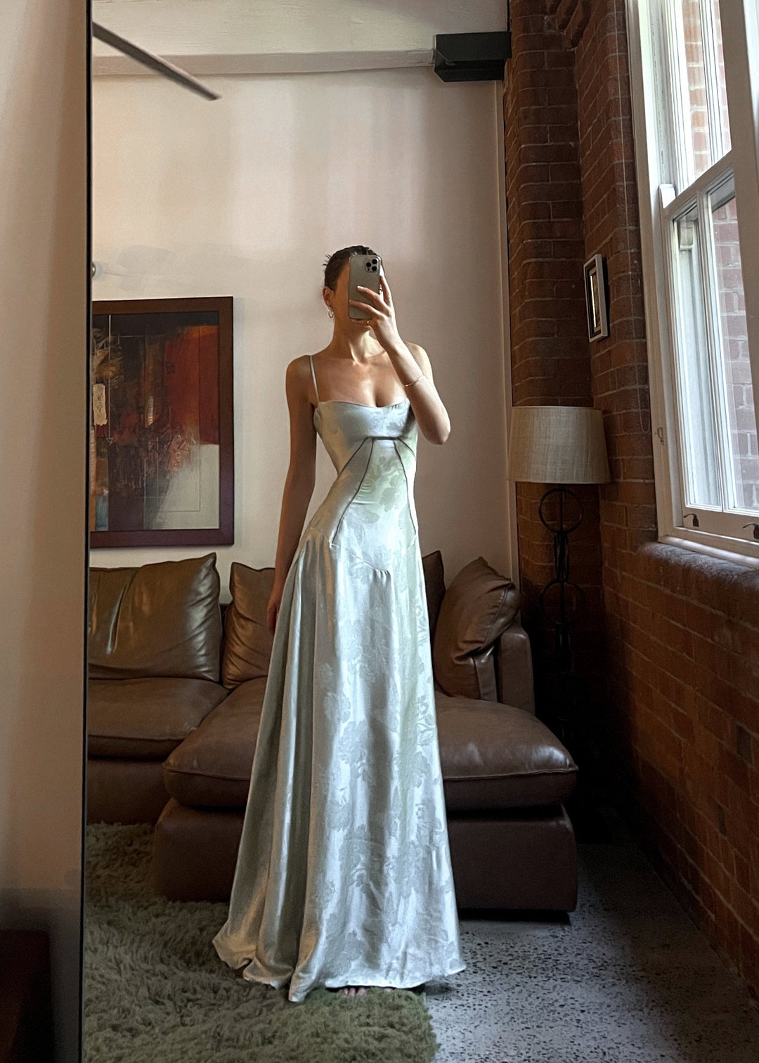 Khalani | Dames maxi jurk met bandjes buste