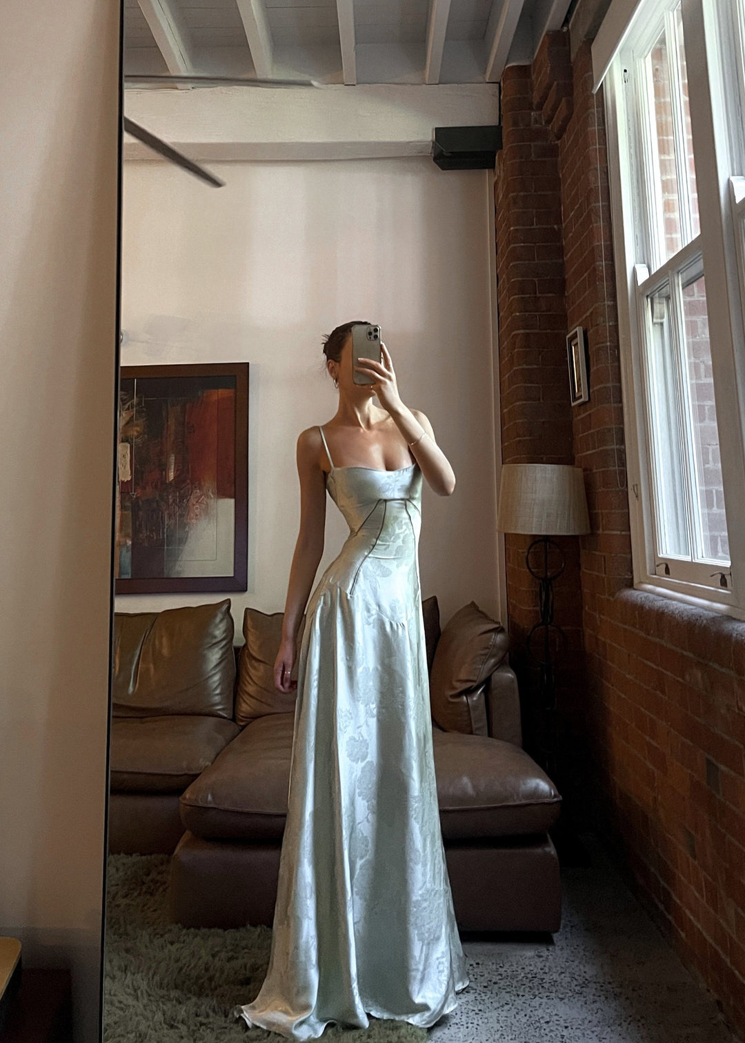 Khalani | Dames maxi jurk met bandjes buste