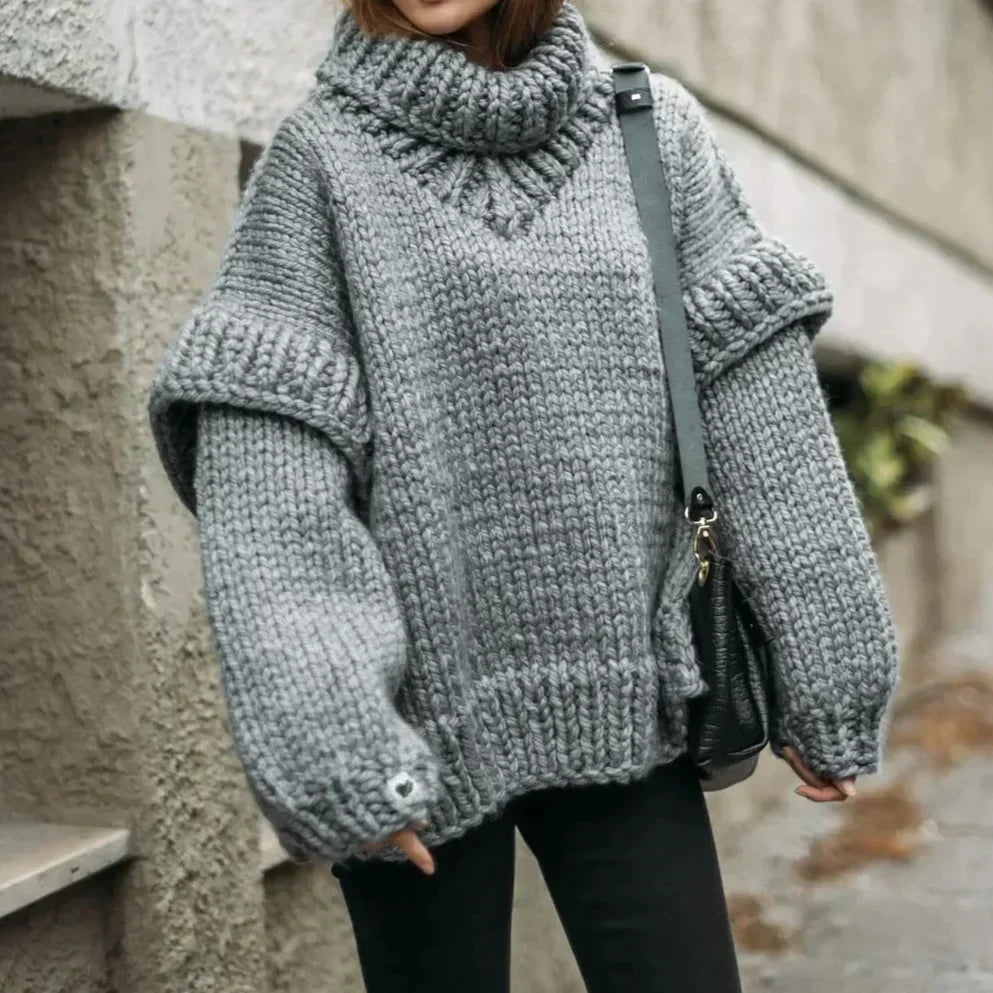 Corie | Warme Comfy Coltrui Dames - Trendy, Relaxed Fit, Hoogwaardige Stoffen