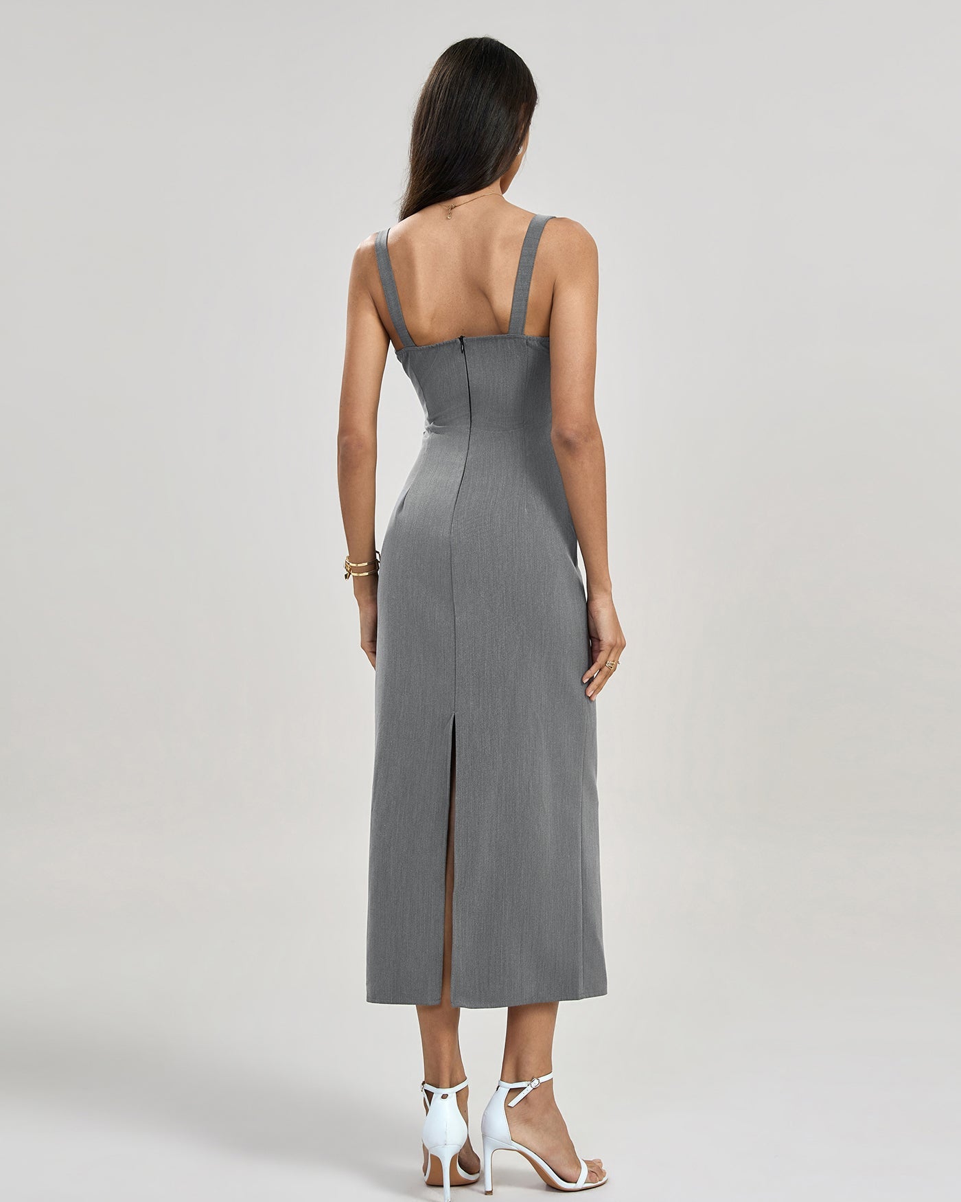 Limone | Stijlvolle Geplooide Maxi Jurk - Bodycon
