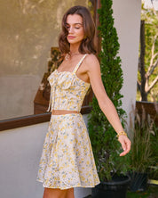 Lima | Geborduurde Top Dames - Elegant Bloemenontwerp, Mouwloos en Zomers