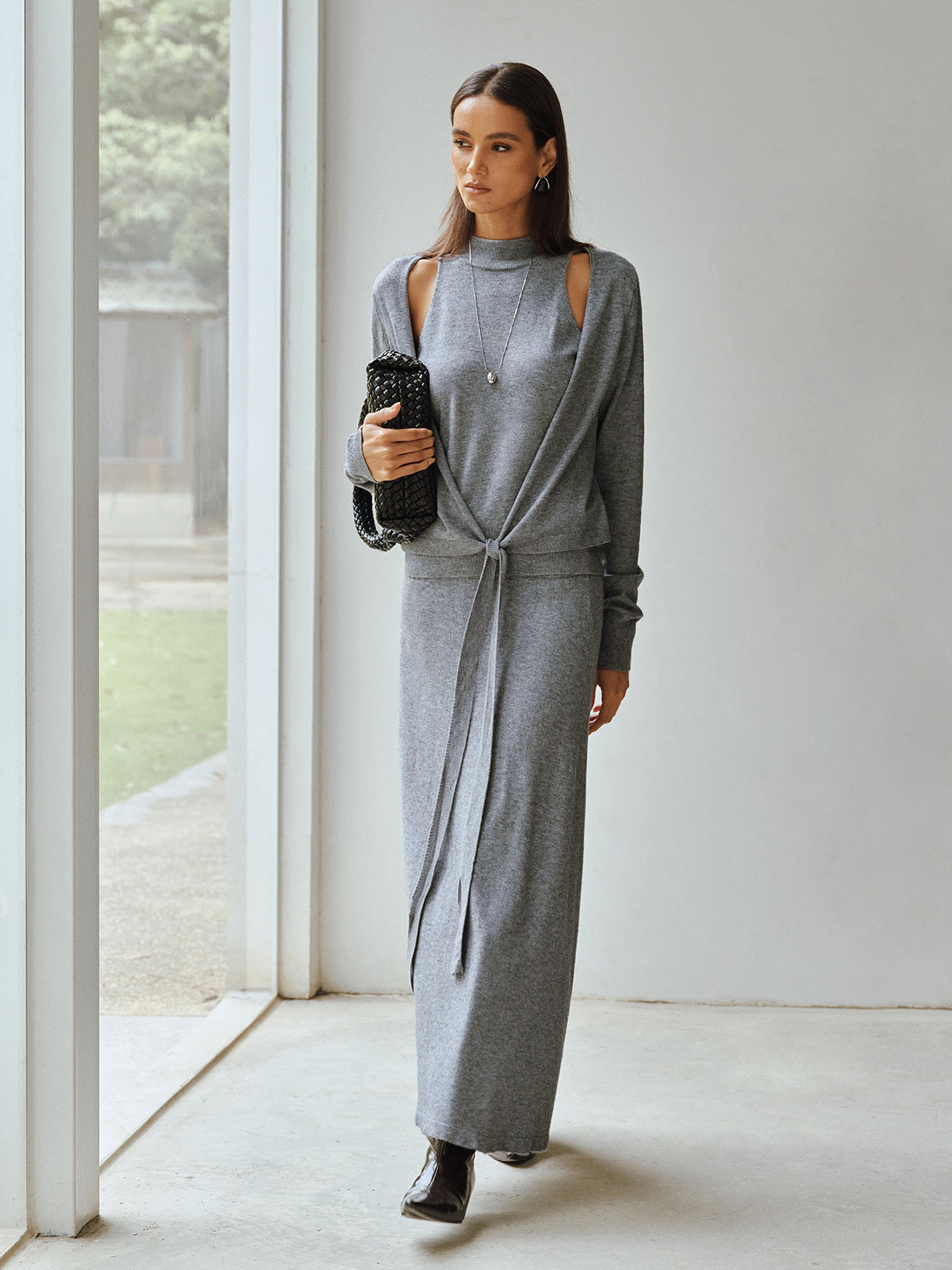 Livia | Tweedelige Set Dames - Trendy Getailleerde Top en Rok