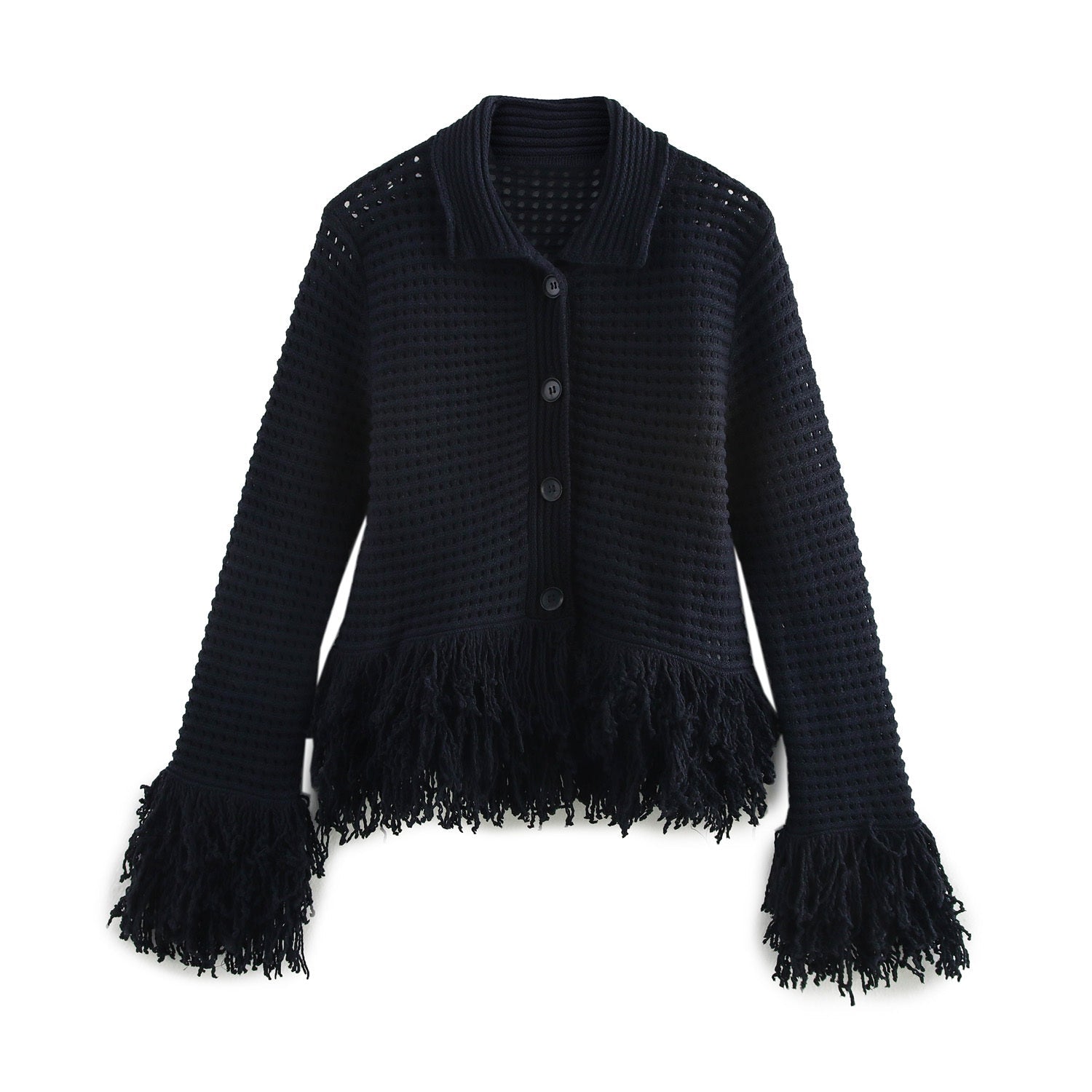 Gayle | Tweedelige Gebreide Set Dames - Jas en Rok met Ruches, Stijlvol en Comfortabel