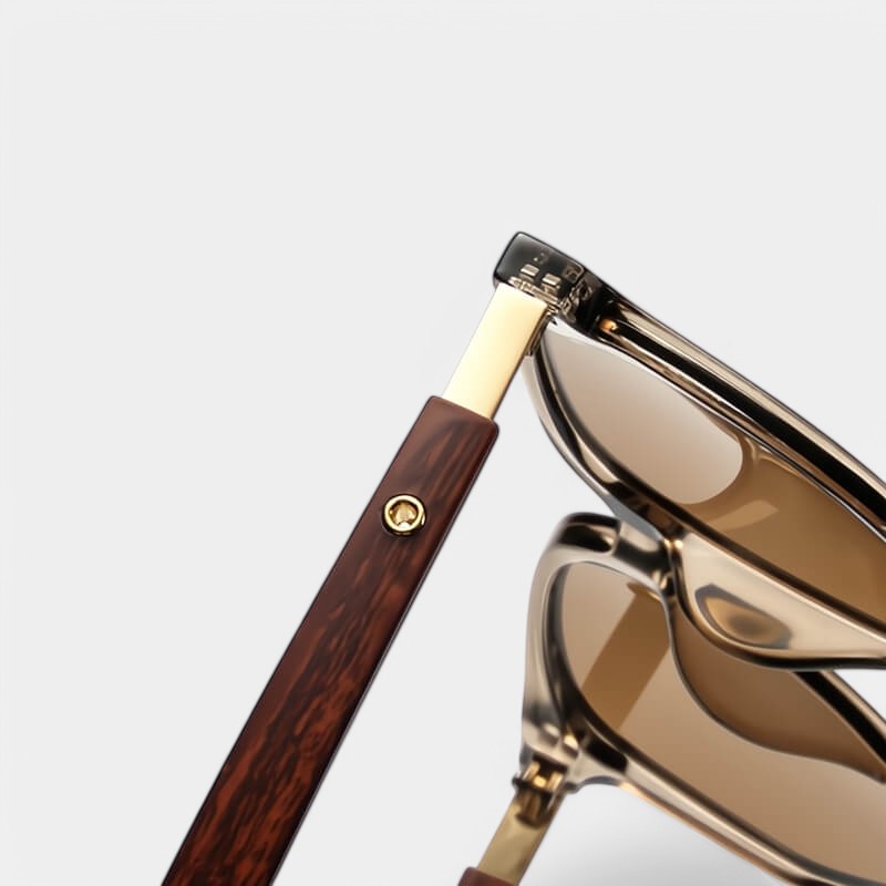 Paislee | Dames zonnebril met vierkante vorm brede pootconstructie