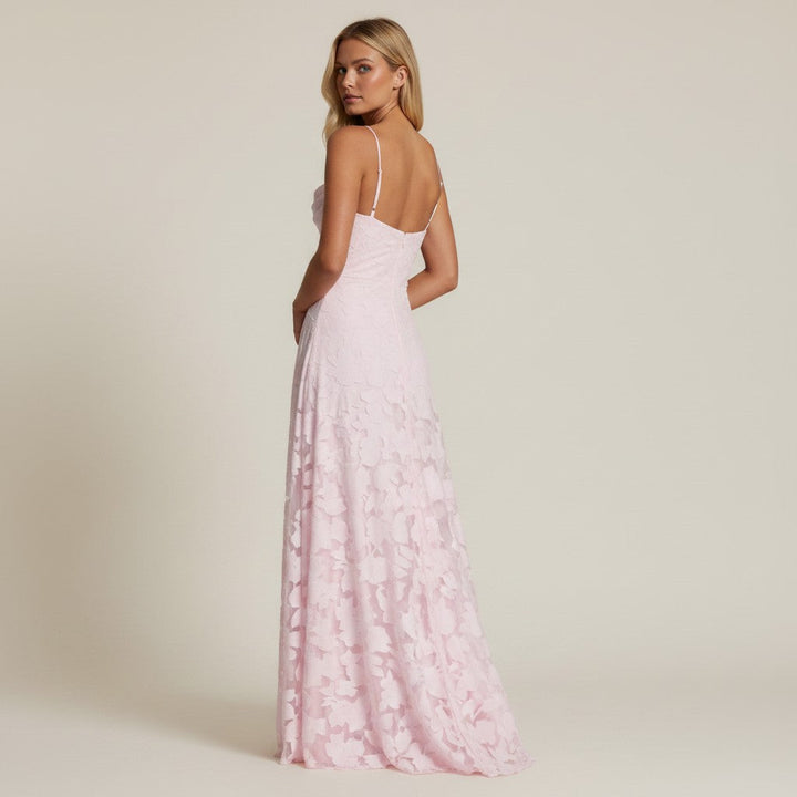 Nataly | Dames maxi jurk met bandjes A-lijn