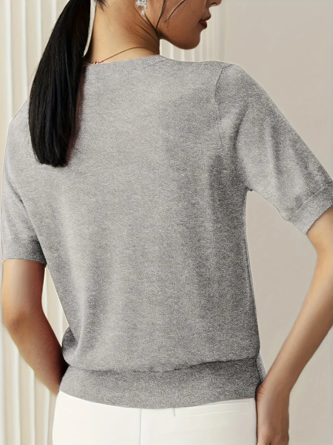 Miranda | Dames T-shirt met korte mouwen ronde hals