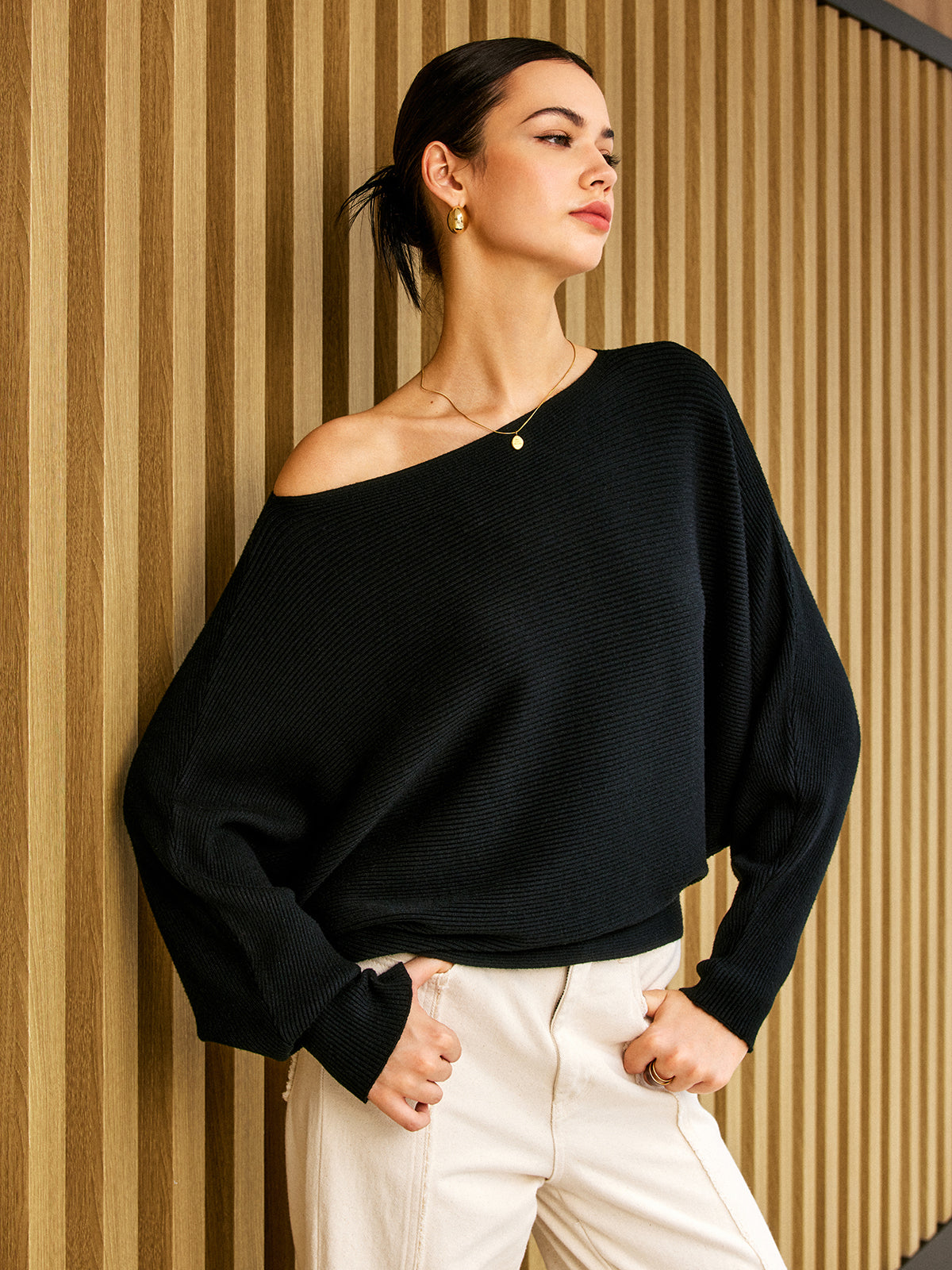Imani | Comfy Dames Trui - Asymmetrisch Ontwerp