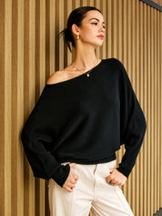 Imani | Comfy Dames Trui - Asymmetrisch Ontwerp