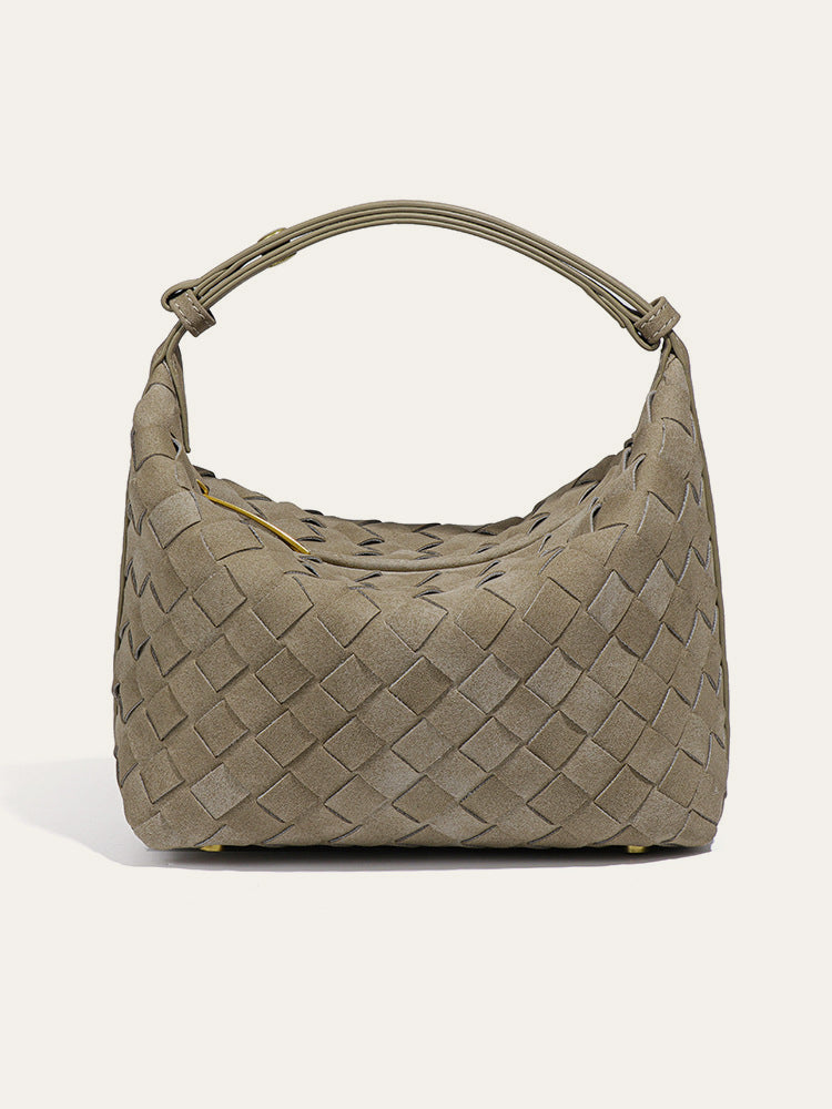 Calie | Stijlvolle Geweven Dames Handtas - PU-leer, Trendy en Praktisch