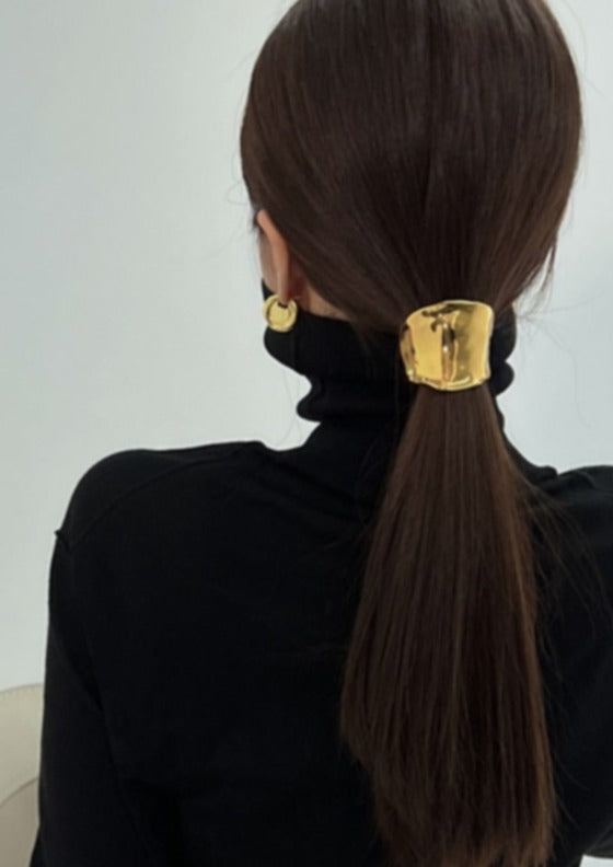 Cecelia | Dames haarcuff met metaal en elastiek