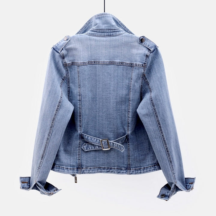 Millie | Dames denim jas met knopen en borstzakken