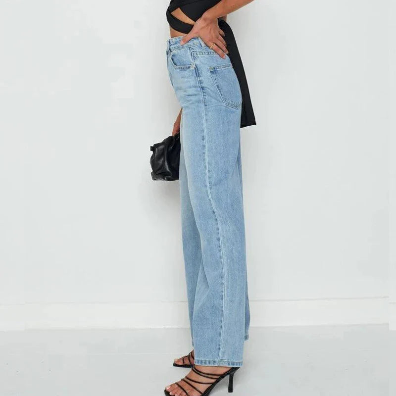 Keziah | Dames Broek met hoge taille cargozakken