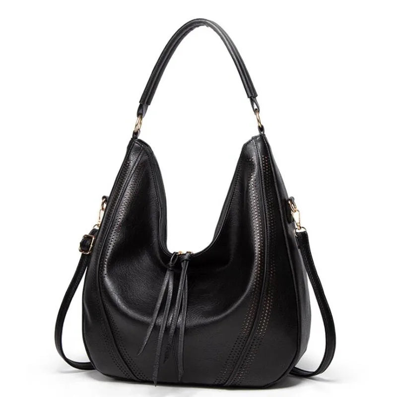 Lola | Dames schoudertas met trekkoord detail