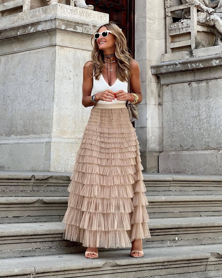 Diede | Dames maxi rok met taille patroon