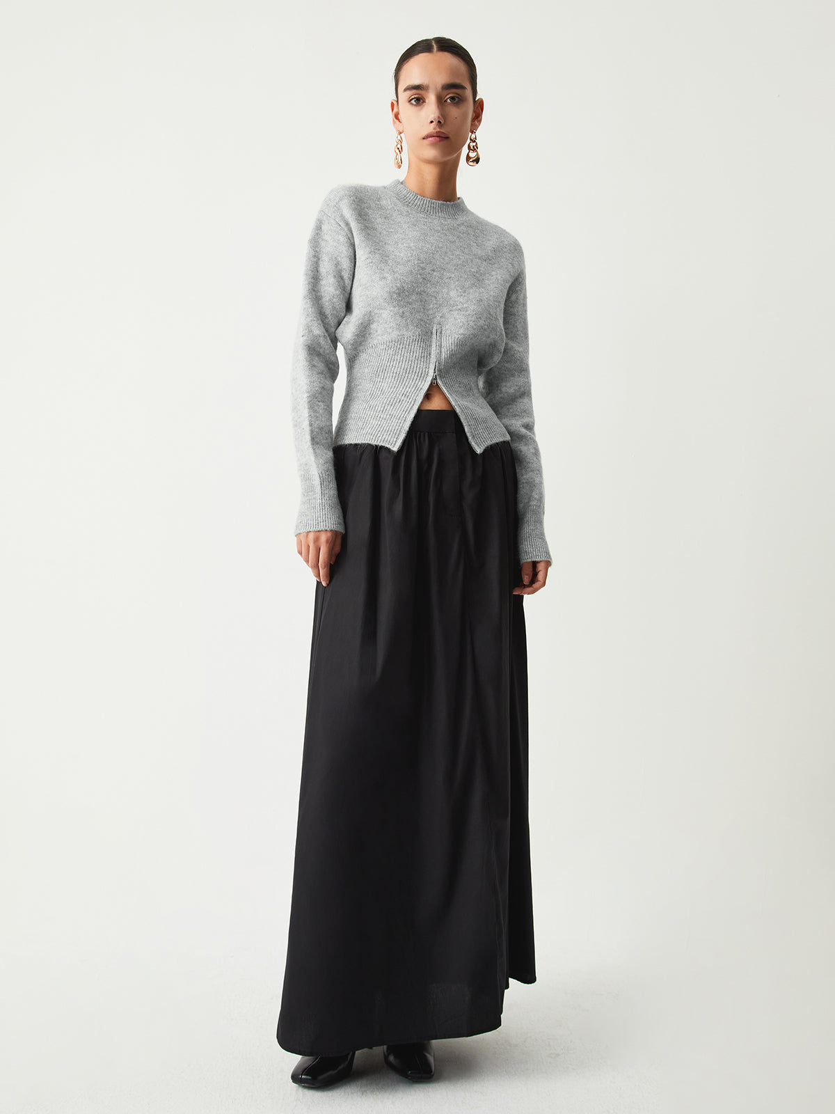 Hali | Trendy Trui Dames met Halve Rits Ontwerp - Regular Fit