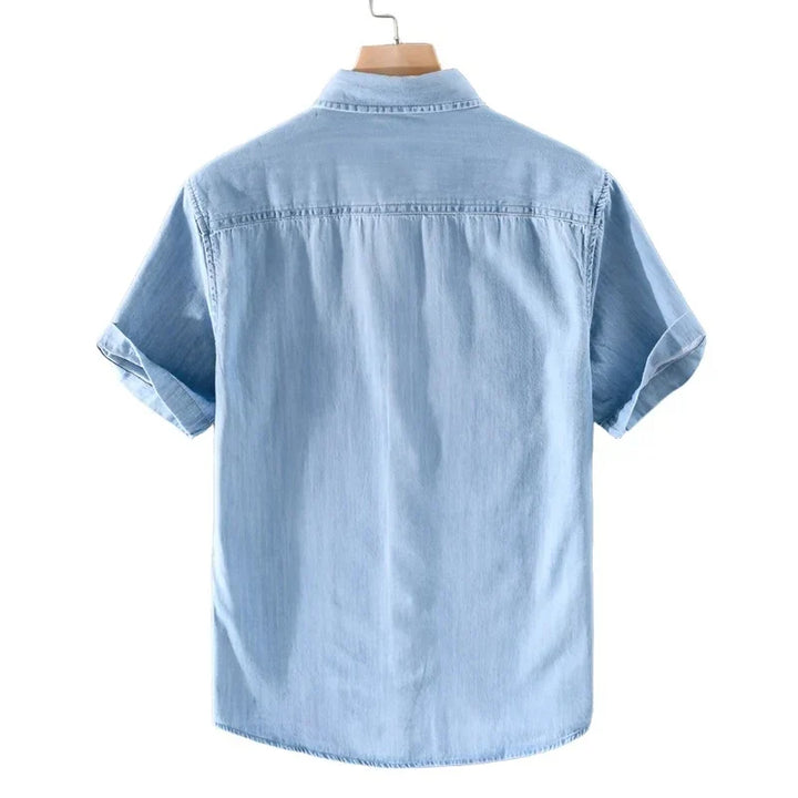 Alessandro Pietra 100% Katoenen Denim Shirt