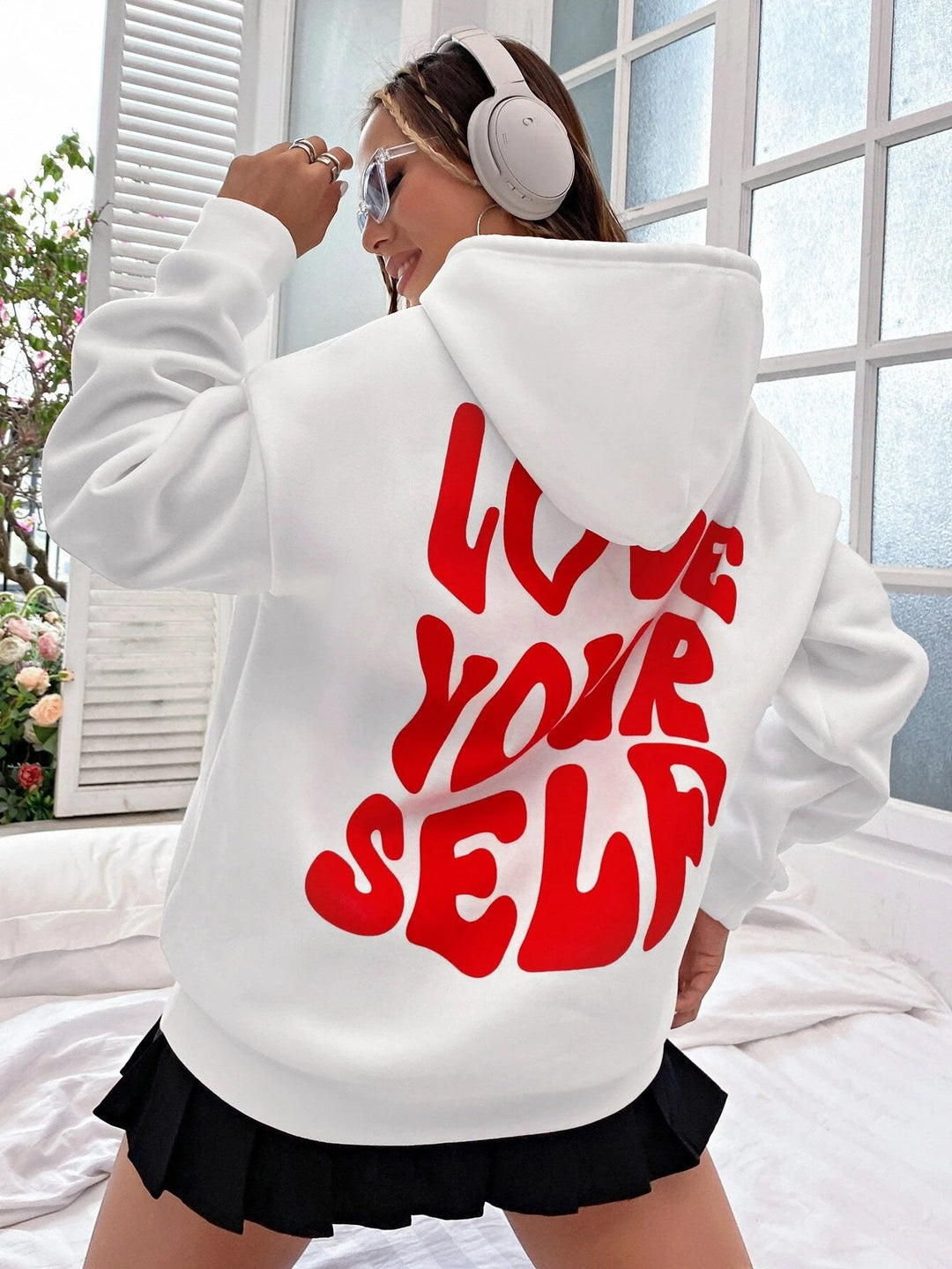 Rory | Dames hoodie met grafische print en capuchon