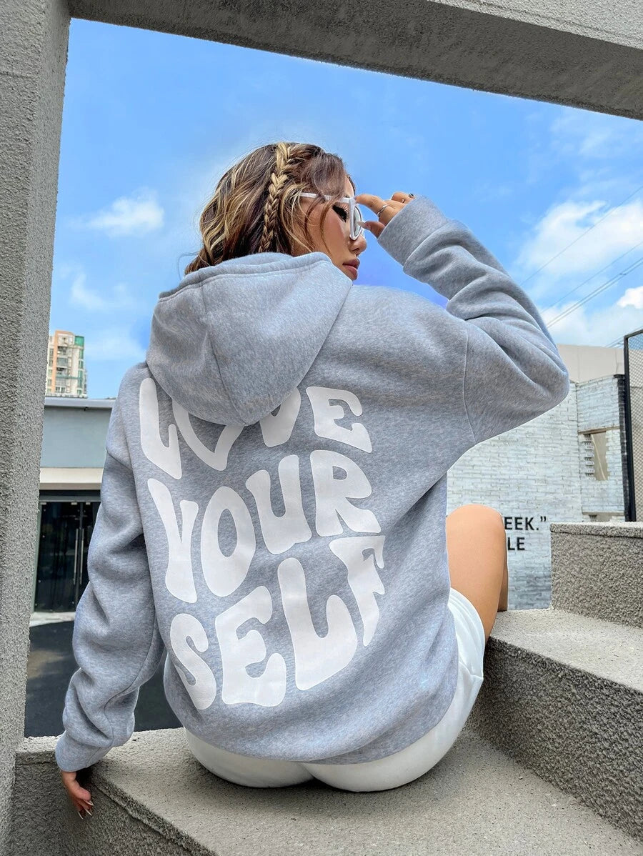 Rory | Dames hoodie met grafische print en capuchon