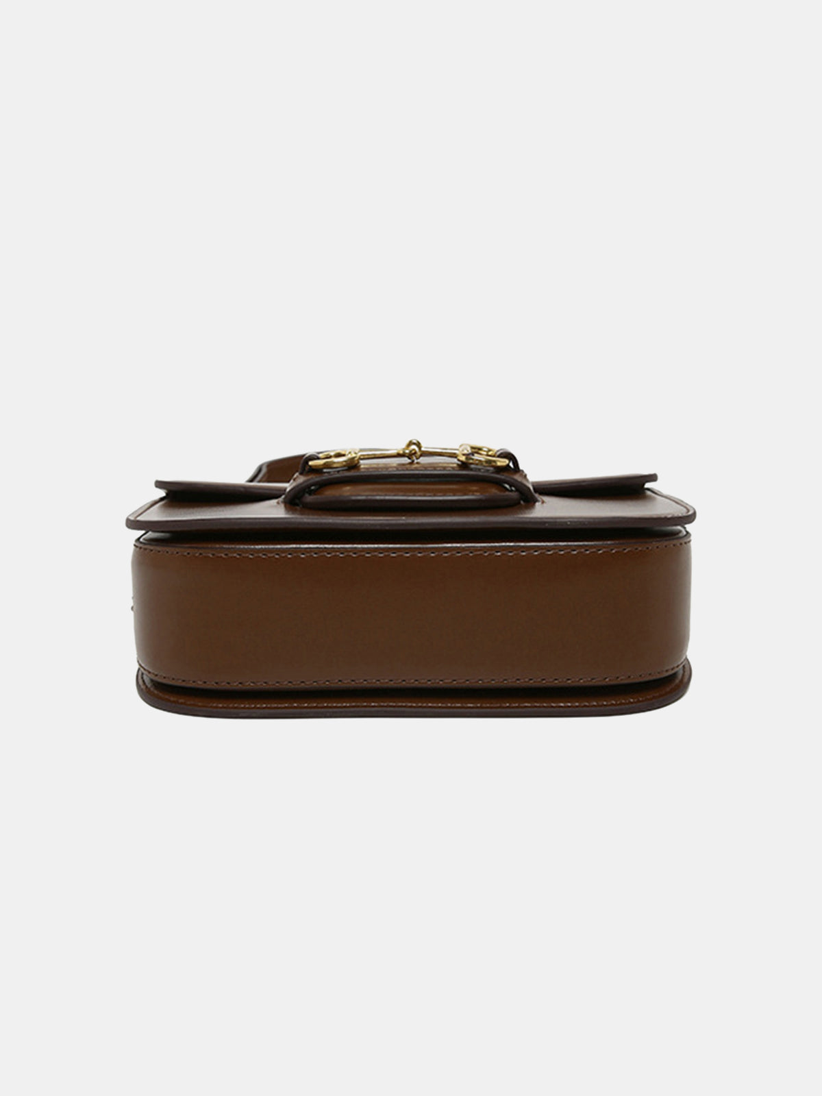 Mellie | Stijlvolle Bruine Dames Crossbody in Leather Look met Gouden Details