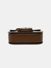 Mellie | Stijlvolle Bruine Dames Crossbody in Leather Look met Gouden Details