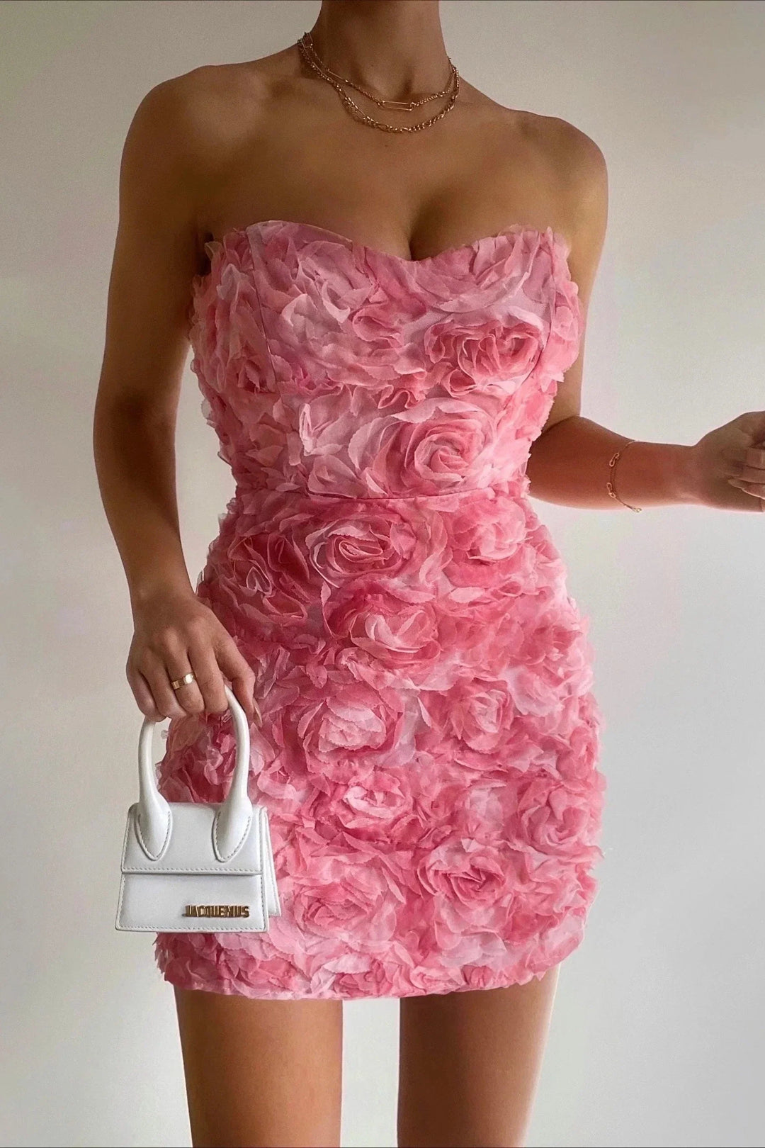 Haven | Dames Jurk with Strapless and Bloemenpatroon