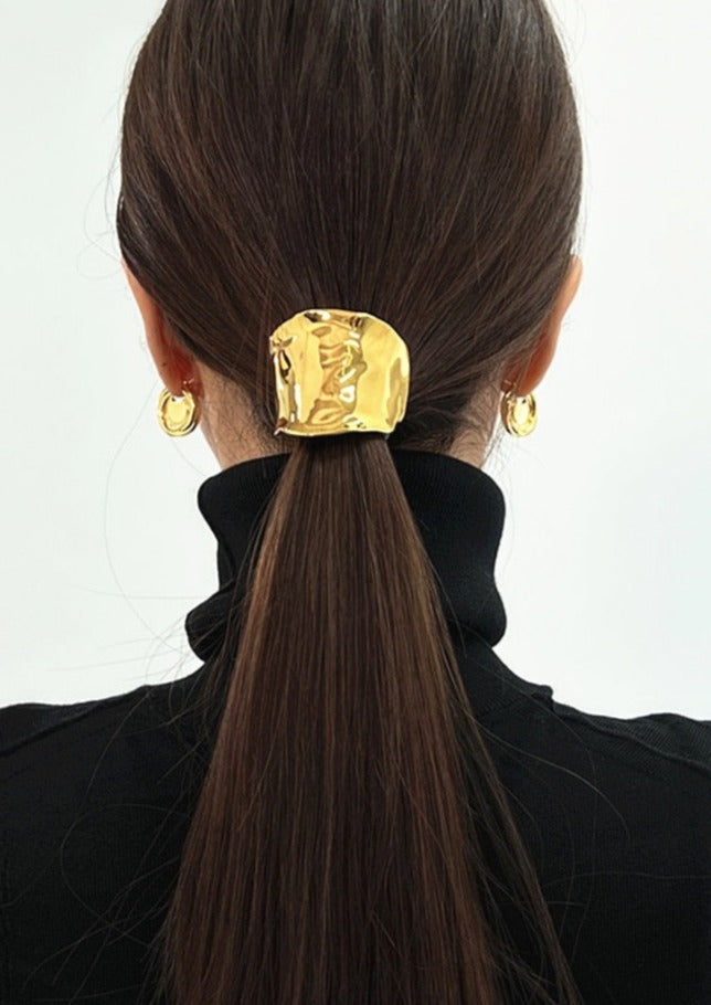 Cecelia | Dames haarcuff met metaal en elastiek