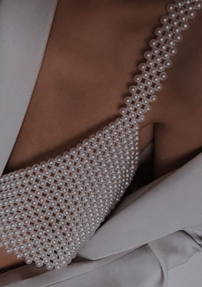 Adelyn | Dames crop top bandjes rasterstructuur