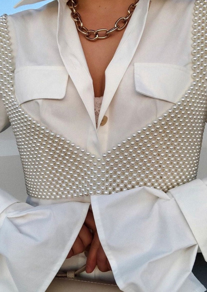 Adelyn | Dames crop top bandjes rasterstructuur