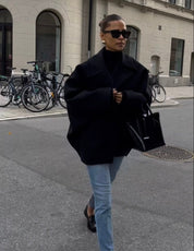 Acy | Oversized Wollen Jas Met Knopen