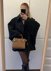 Acy | Oversized Wollen Jas Met Knopen