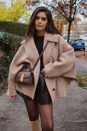 Acy | Oversized Wollen Jas Met Knopen