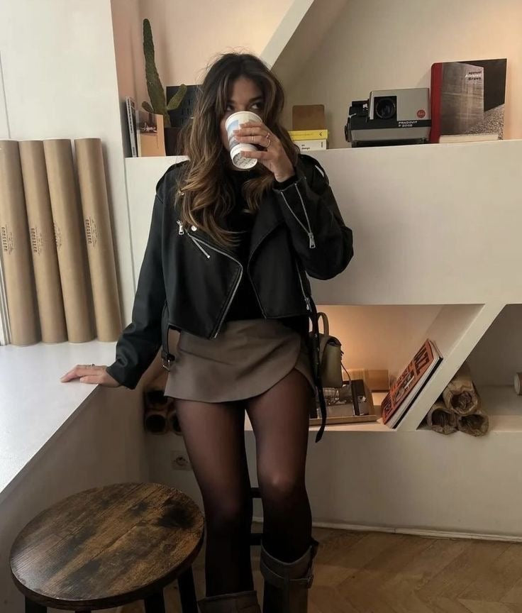 Blair | Dames skort met overslag en elastische taille