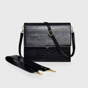 Diek | Compacte Croc Schoudertas - Crossbody