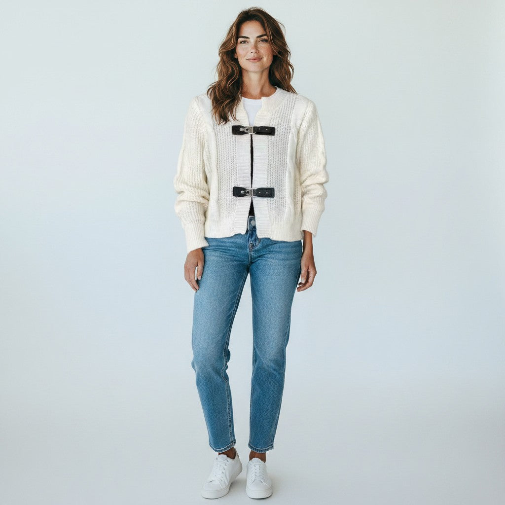 Iona | Stijlvol Dames Vest met Trendy Gespsluiting