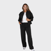 Iris | Tweedelig Lounge Pak Dames - Trendy Bomber Stijl, Comfortabel en Stijlvol