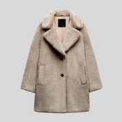 Janine | Stijlvolle Teddy Jas Dames - Warme Winterjas van Hoogwaardige Stoffen