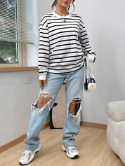 Jam | Gestreepte Sweatshirt Dames - Tijdloos Design, Comfortabele Pasvorm