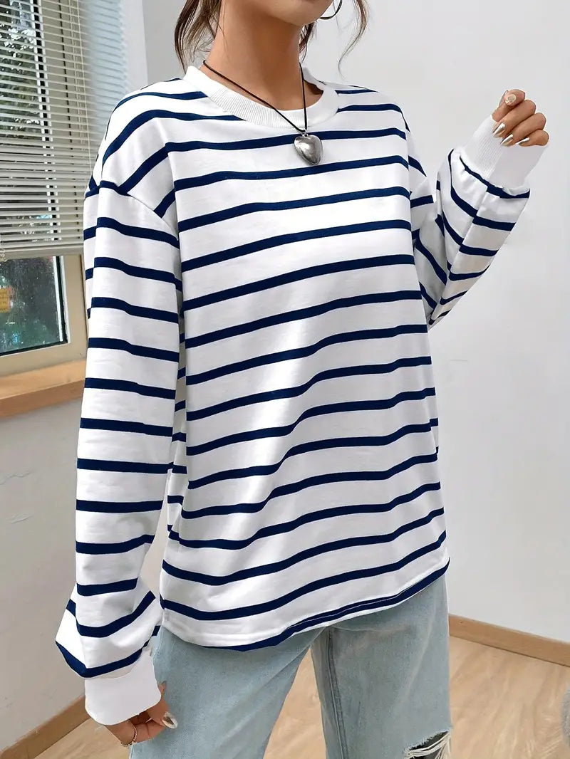 Jam | Gestreepte Sweatshirt Dames - Tijdloos Design, Comfortabele Pasvorm